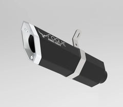 Barrel Rogue slip-on exhaust for Aprilia SR 160 and SXR 160 stainless steel performance scooter exhaust