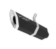 Barrel Rogue V1 stainless steel slip-on motorcycle exhaust available in black and steel finish