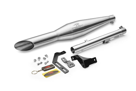 Red Rooster Rumbler Ace Matte Exhaust for Royal Enfield Meteor 350