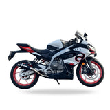 Barrel Outlaw 2.0 full system exhaust for Aprilia RS457 with header pipe side exit and underbelly stainless steel exhaust