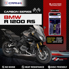 CRANK1 CFB902 carbon front brake pads for BMW R 1200 RS 2015-2018