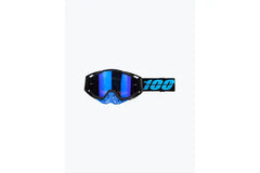 100% The Racecraft BLACK BLUE TINT Lens MX Goggle - 1 YEAR WARRANTY