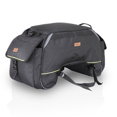 Guardian Gears SideKick 45L Motorcycle Tail Bag with waterproof inner dry bag and outer rain cover mounted on a motorcycle for touring