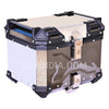 LGP 45L COLOURFULL reflective aluminum motorcycle top box with backrest

