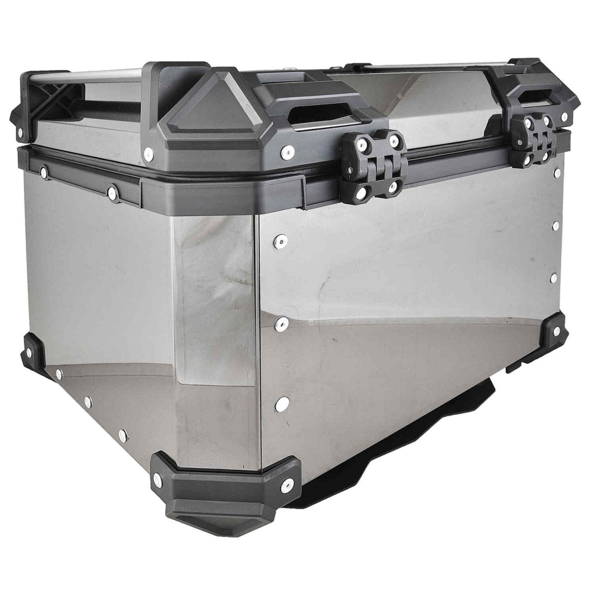 LGP 45L COLOURFULL reflective aluminum motorcycle top box with backrest

