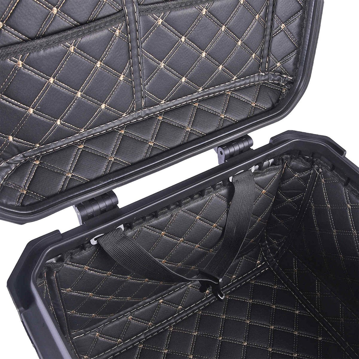 LGP 45L COLOURFULL reflective aluminum motorcycle top box with backrest

