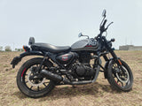 KP Racing Replica Exhaust SS304 Stainless Steel for Royal Enfield Hunter 350 with DB Killer Performance Silencer Lifetime Rust and Accidental Warranty
