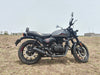 KP Racing Replica Exhaust SS304 Stainless Steel for Royal Enfield Hunter 350 with DB Killer Performance Silencer Lifetime Rust and Accidental Warranty