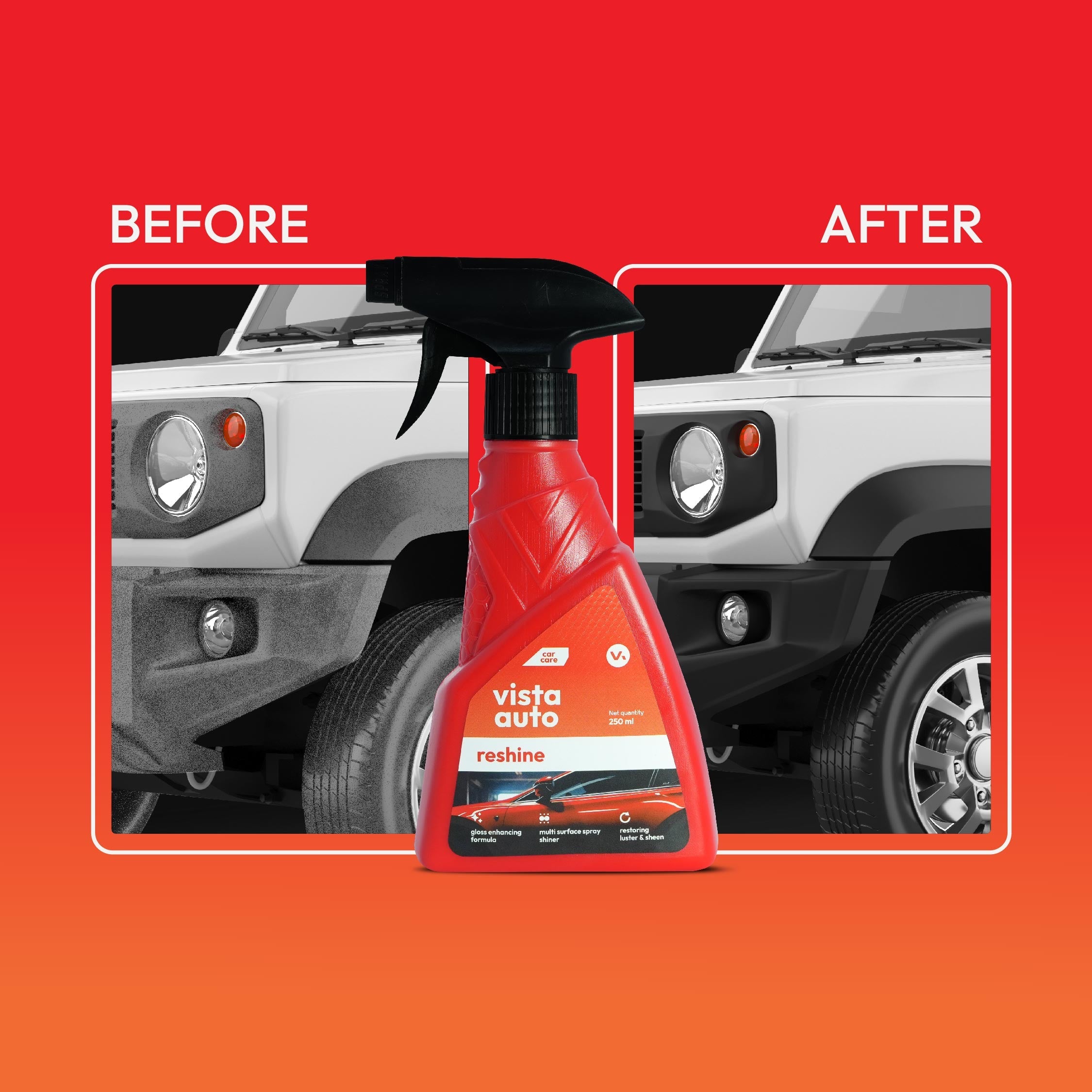 Vista Auto Care Reshine Car and Bike Polish 250ml vehicle gloss

