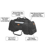 Guardian Gears Rhino 70L Motorcycle Tail Bag with Waterproof Rain Cover Universal Touring Luggage