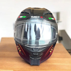 Ridex Titanium helmet chin mount with GoPro installed