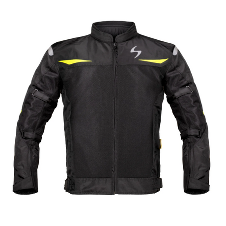 SCALA Blaze Motorcycle Riding Jacket Black Neon with CE Level 2 Armor