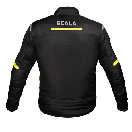 SCALA Blaze Motorcycle Riding Jacket Black Neon with CE Level 2 Armor