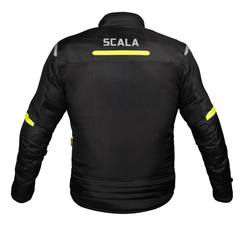 SCALA Blaze Motorcycle Riding Jacket Black Neon with CE Level 2 Armor