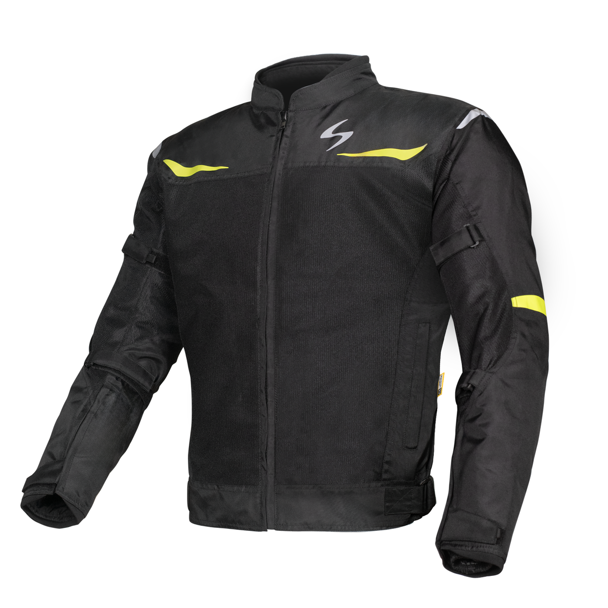 SCALA Blaze Motorcycle Riding Jacket Black Neon with CE Level 2 Armor