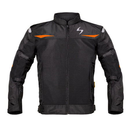 SCALA Blaze Motorcycle Riding Jacket Black Neon with CE Level 2 Armor
