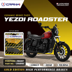 CRANK1 Ceramic Brake Pads for Yezdi Roadster Front Disc Brake CRM859