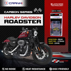 CRANK1 CFB452 Carbon Rear Brake Pads for Harley-Davidson Roadster 2018 - 1 Set