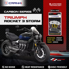 CRANK1 Carbon Front Brake Pads for Triumph Rocket 3 Storm 2024 CFB744