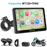 Carpuride W712D 7-inch motorcycle CarPlay display
