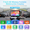 Carpuride W712D 7-inch motorcycle CarPlay display
