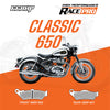 66BHP Race Pro Sintered Brake Pads for Royal Enfield Classic 650 Front 66RP-958 Rear 66RP-947