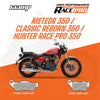 66BHP Race Pro Sintered Brake Pads for Royal Enfield Classic Reborn Meteor Hunter 350 Front 947 Rear 953