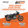 66BHP Race Pro Sintered Brake Pads for Royal Enfield Classic 350 500 Electra Front 947 Rear 953