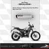 Devil Evolution 520mm extended slip-on exhaust for Royal Enfield Himalayan 411 deep tone stainless steel silencer