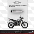 Devil Evolution 520mm extended slip-on exhaust for Royal Enfield Himalayan 411 deep tone stainless steel silencer