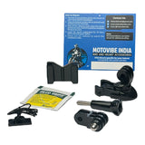 Royal Enfield Roadster helmet chin mount with GoPro installed