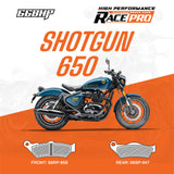 66BHP Race Pro Sintered Brake Pads for Royal Enfield Shotgun 650 Front 66RP-958 Rear 66RP-947