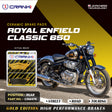 CRANK1 Ceramic Rear Brake Pads CRM479 for Royal Enfield Classic 650 HH Rated Disc Brake Pads