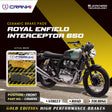 CRANK1 Ceramic Front Brake Pads CRM859 for Royal Enfield Interceptor 650 HH Rated Motorcycle Disc Brake Pads