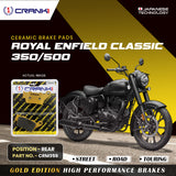 CRANK1 Ceramic Rear Brake Pads for Royal Enfield Classic 350