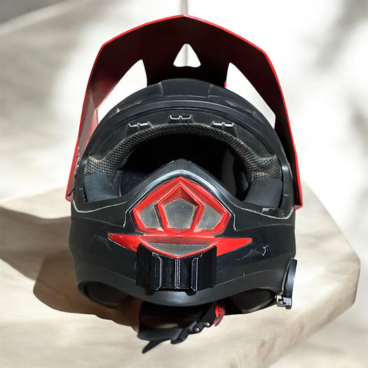 Royal Enfield Escapade helmet chin mount with GoPro camera