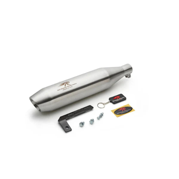 Red Rooster Rumbler Max Matte Exhaust for Royal Enfield Meteor 350 Performance Exhaust