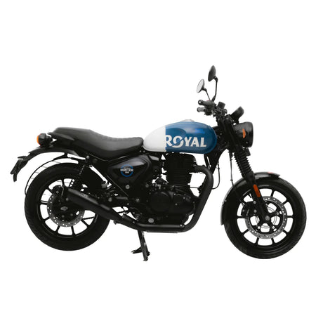 Red Rooster Rumbler Max Black Matte Exhaust for Royal Enfield Hunter 350 Performance Exhaust