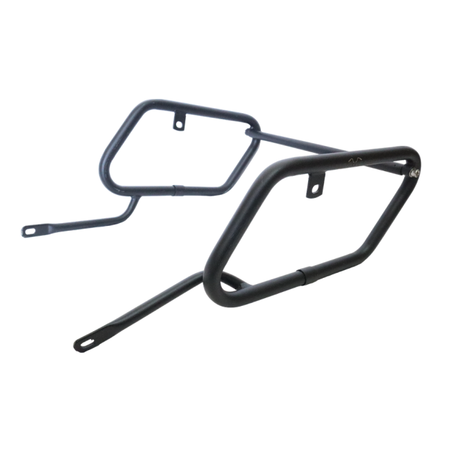 MotoCare saddle stay for TVS Apache RTR 160 heavy duty luggage support bracket installed on motorcycle