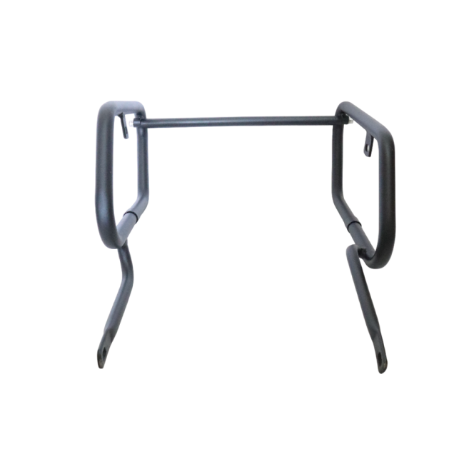 MotoCare saddle stay for TVS Apache RTR 160 heavy duty luggage support bracket installed on motorcycle