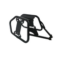 MotoCare saddle stay mounted on Triumph Speed 400 supporting saddlebags securely for touring and daily riding