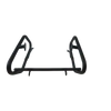 Motocare Dominar 400 saddle stay without plate installed on Bajaj Dominar 400 for secure side bag mounting and touring luggage support