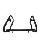 Motocare Dominar 400 saddle stay without plate installed on Bajaj Dominar 400 for secure side bag mounting and touring luggage support