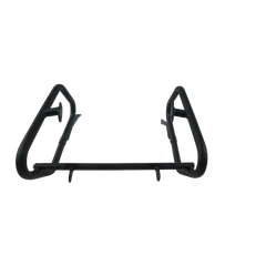 Motocare Dominar 400 saddle stay without plate installed on Bajaj Dominar 400 for secure side bag mounting and touring luggage support