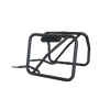 MotoCare plate-free saddle stay installed on Hero Xpulse motorcycle supporting saddlebags for touring and off-road use