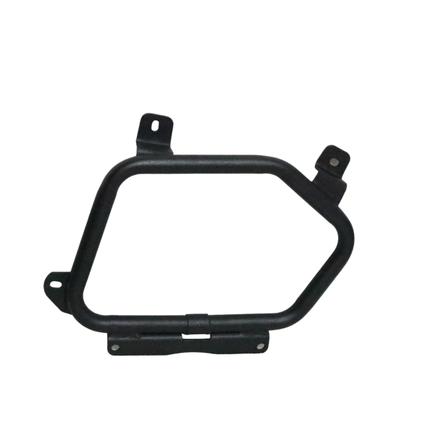 MotoCare saddle stay with footrest Himalayan 450 installed