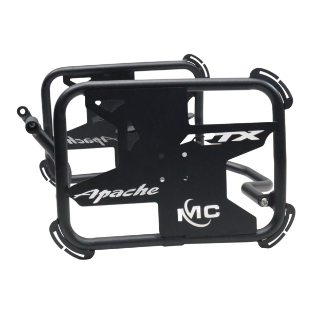 MotoCare saddle stay with plate for TVS Apache RTX 300 luggage support bracket pannier carrier motorcycle accessory