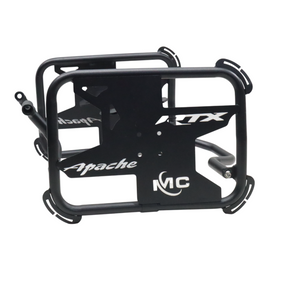 MotoCare saddle stay with plate for TVS Apache RTX 300 luggage support bracket pannier carrier motorcycle accessory