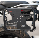 MotoCare saddle stay with plate for TVS Apache RTX 300 luggage support bracket pannier carrier motorcycle accessory