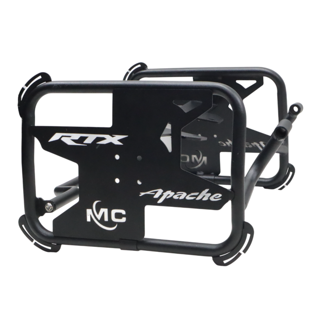MotoCare saddle stay with plate for TVS Apache RTX 300 luggage support bracket pannier carrier motorcycle accessory